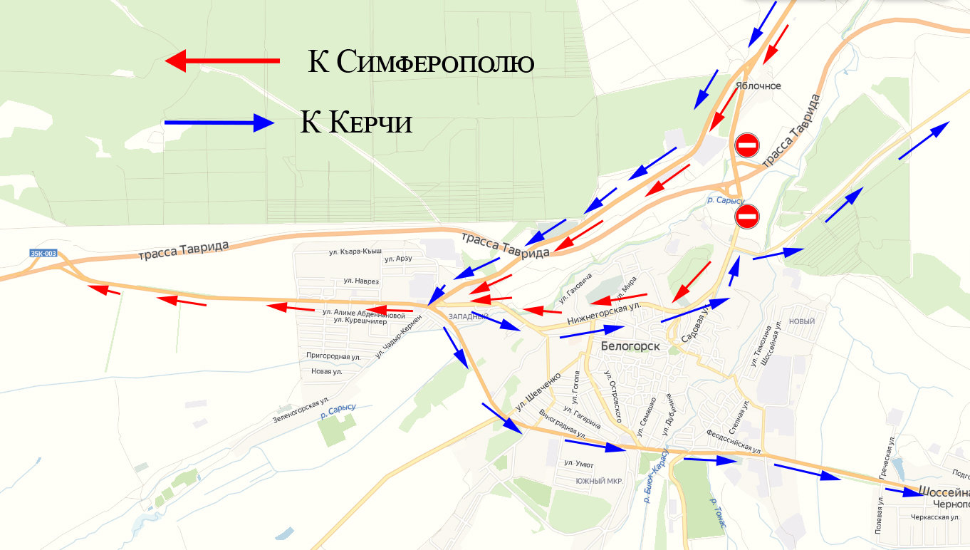 Трасса таврида схема развязки